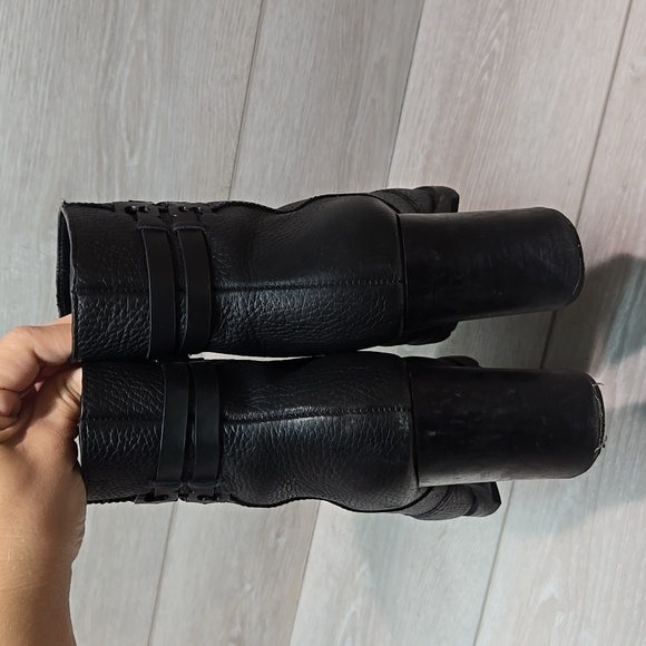 Tory Burch Womens Leight lug sole Leather 76022 Ankle Heels Boots shoes 7.5 - Picture 10 of 16